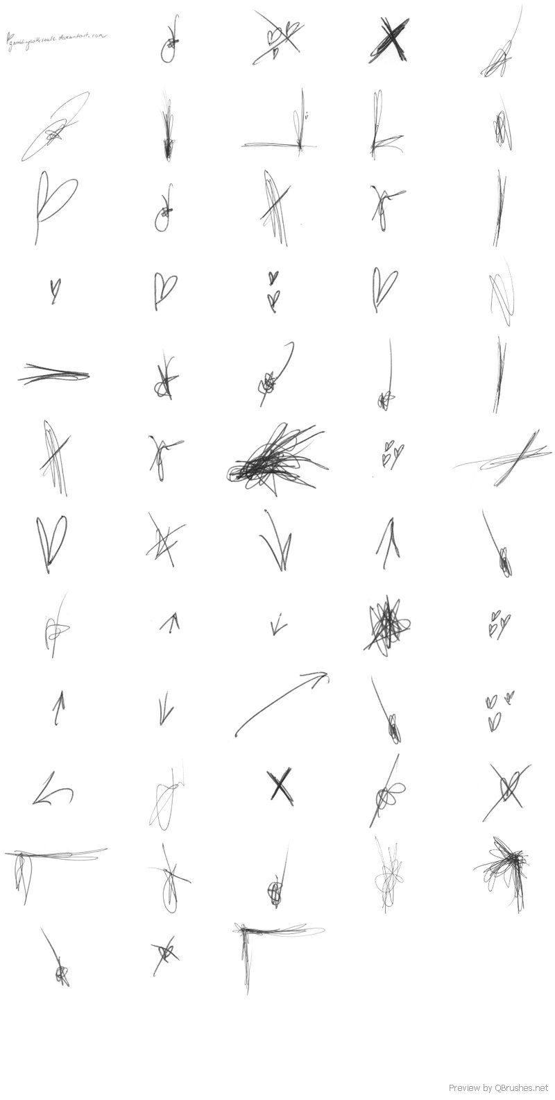 50 Scribble brushes, Download