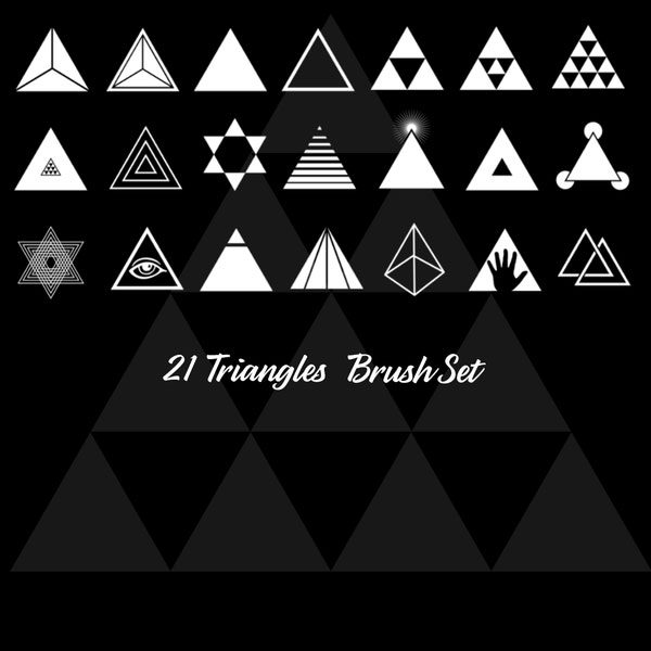 abstract triangle brush photoshop free download