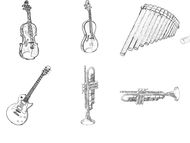 Musical instruments brushes