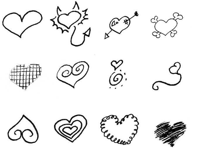 Hearts brushes Download