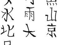 Chinese alphabet brushes
