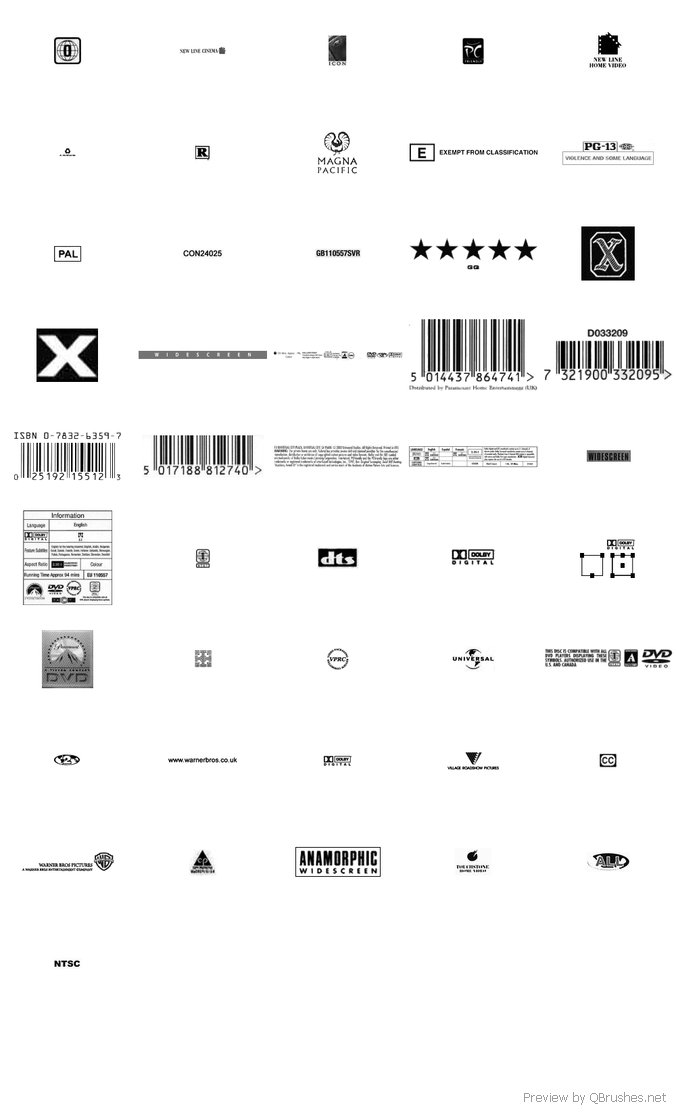 Barcodes logo brushes