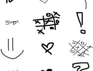 Scribble emoticons brushes