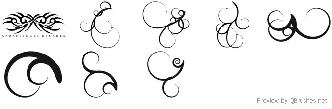 7 High Res swirl brushes