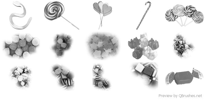 Candies brushes