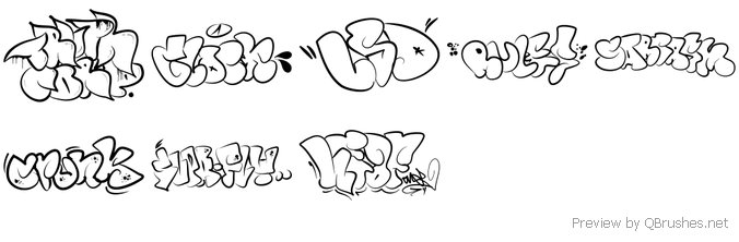 Graffiti Flop Brushes - Download | Qbrushes.net