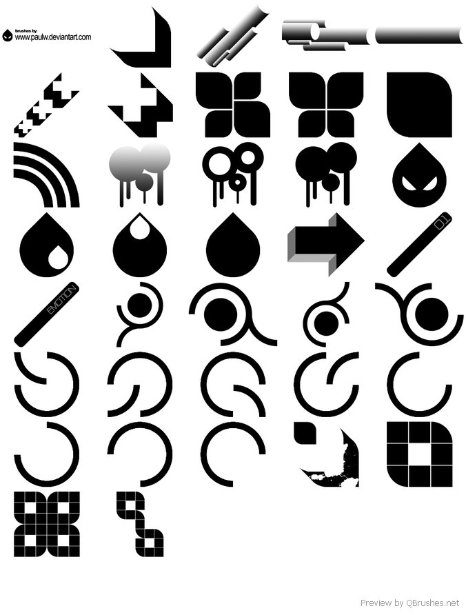 36 Vector Brushes - Photoshop Brushes