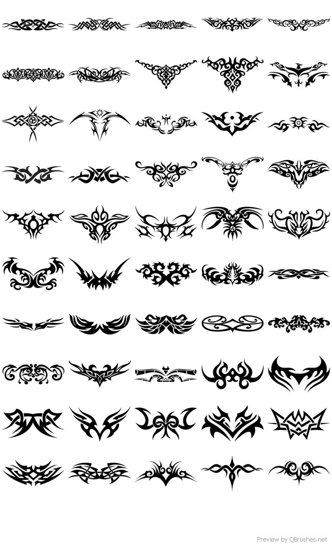 50 Tribal brushes Brushes