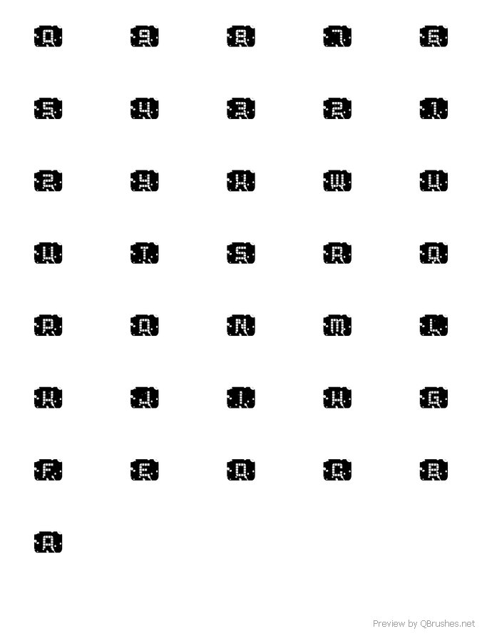 24 Alphabet letters