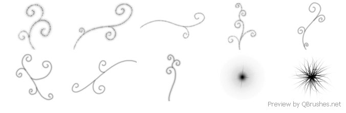 17 Swirls and sparkles brushes