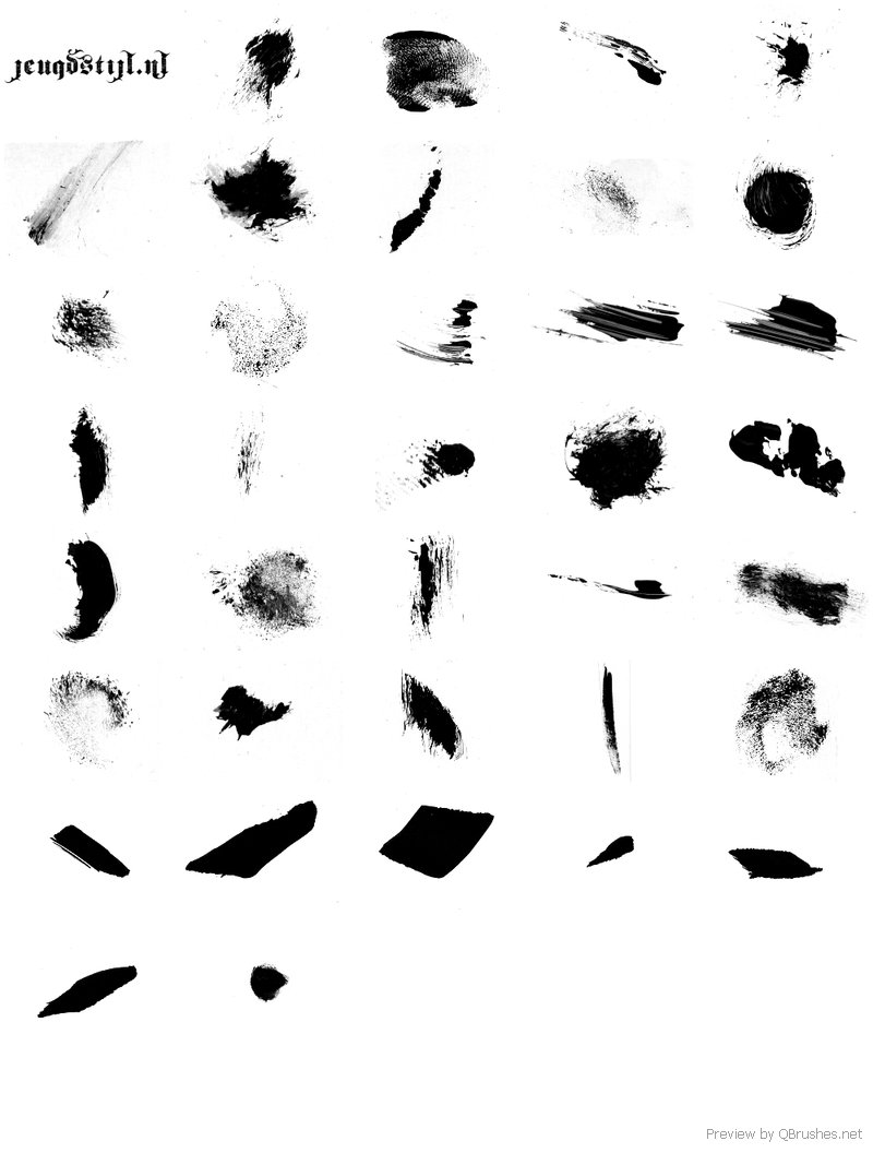 Paint strokes brush - Download | Qbrushes.net