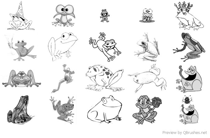 Frogs brushes