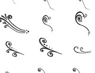 Drawn Curl Brushes