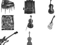 Musical instruments brushes