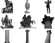 Statues and columns brushes