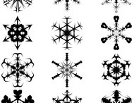 Snowflakes brush