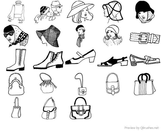 Clothes style brushes