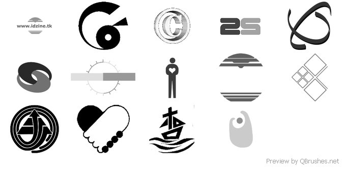 Logo shapes brushes