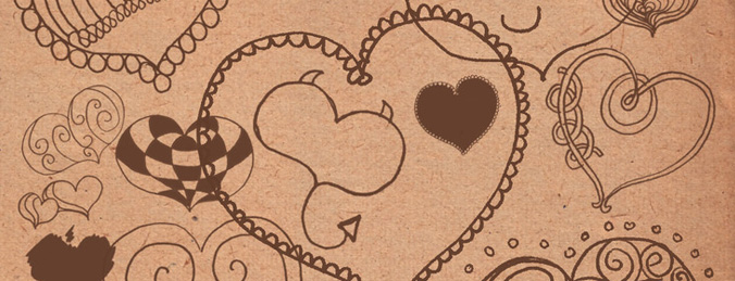 Hearts Doodles Brushes