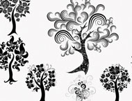 Decorative Trees Brush